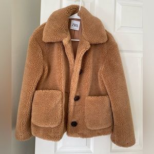 Brand new Zara teddy coat